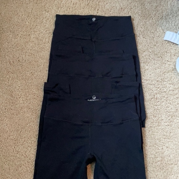 Set of 3 90 degree black workout leggings szS - Picture 2 of 2